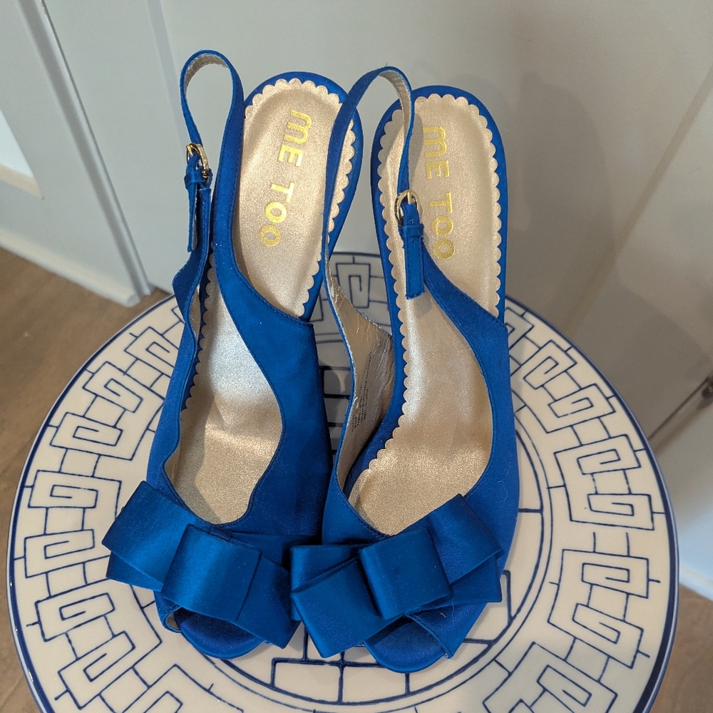 Me Too Blue Stiletto Heels Classic Pumps